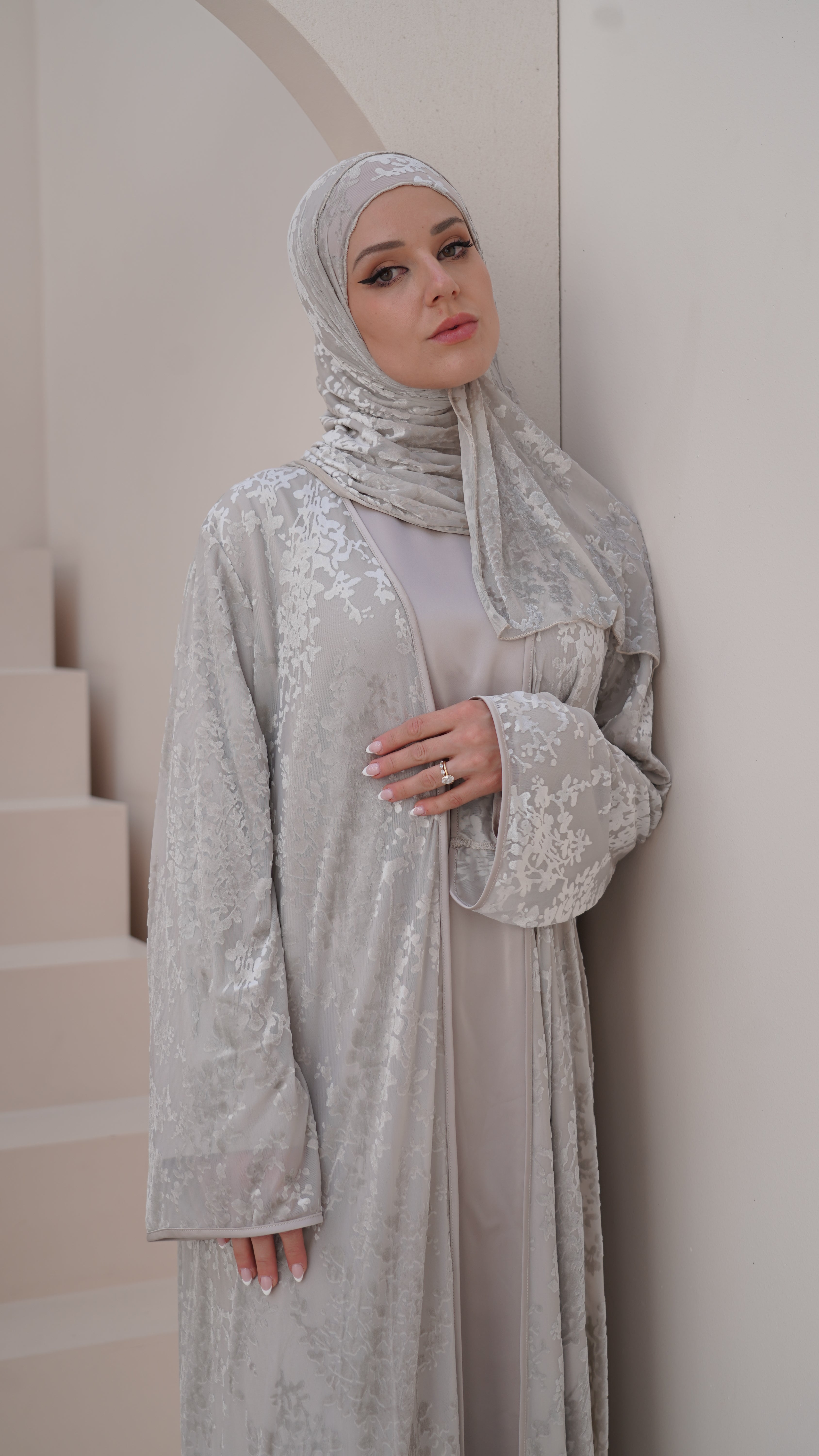 Leila Abaya in Taupe