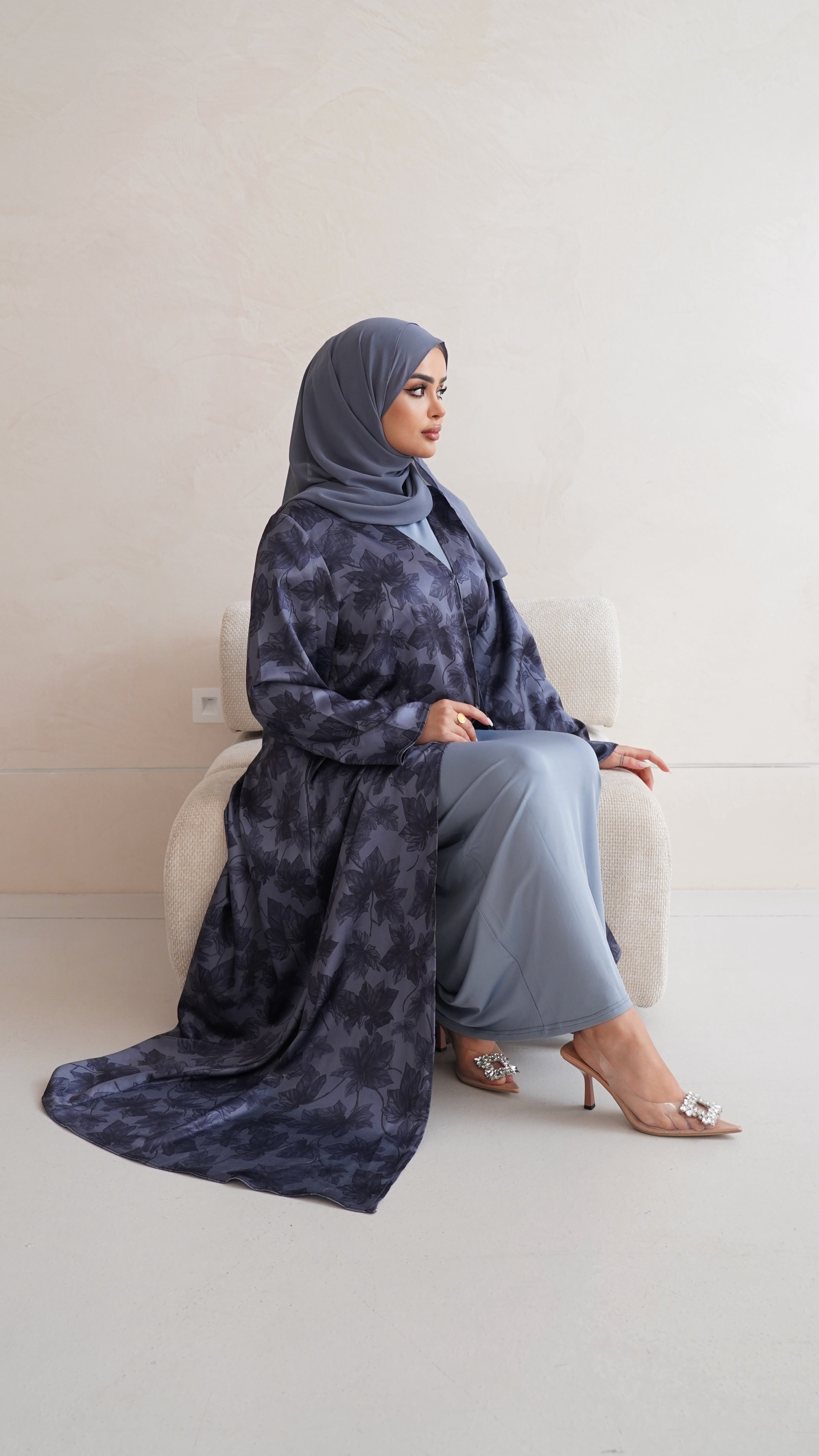 Hawraa Abaya in Navy