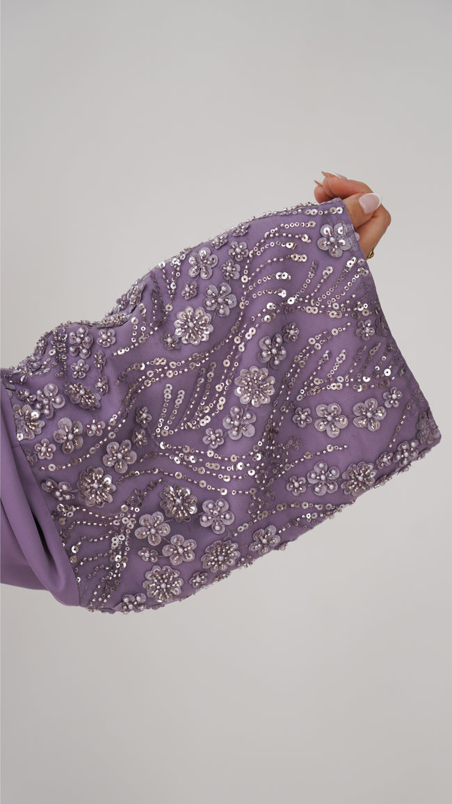 Maryam Abaya in Lilac Main Image