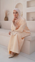 Rawan Abaya in Nude Peach