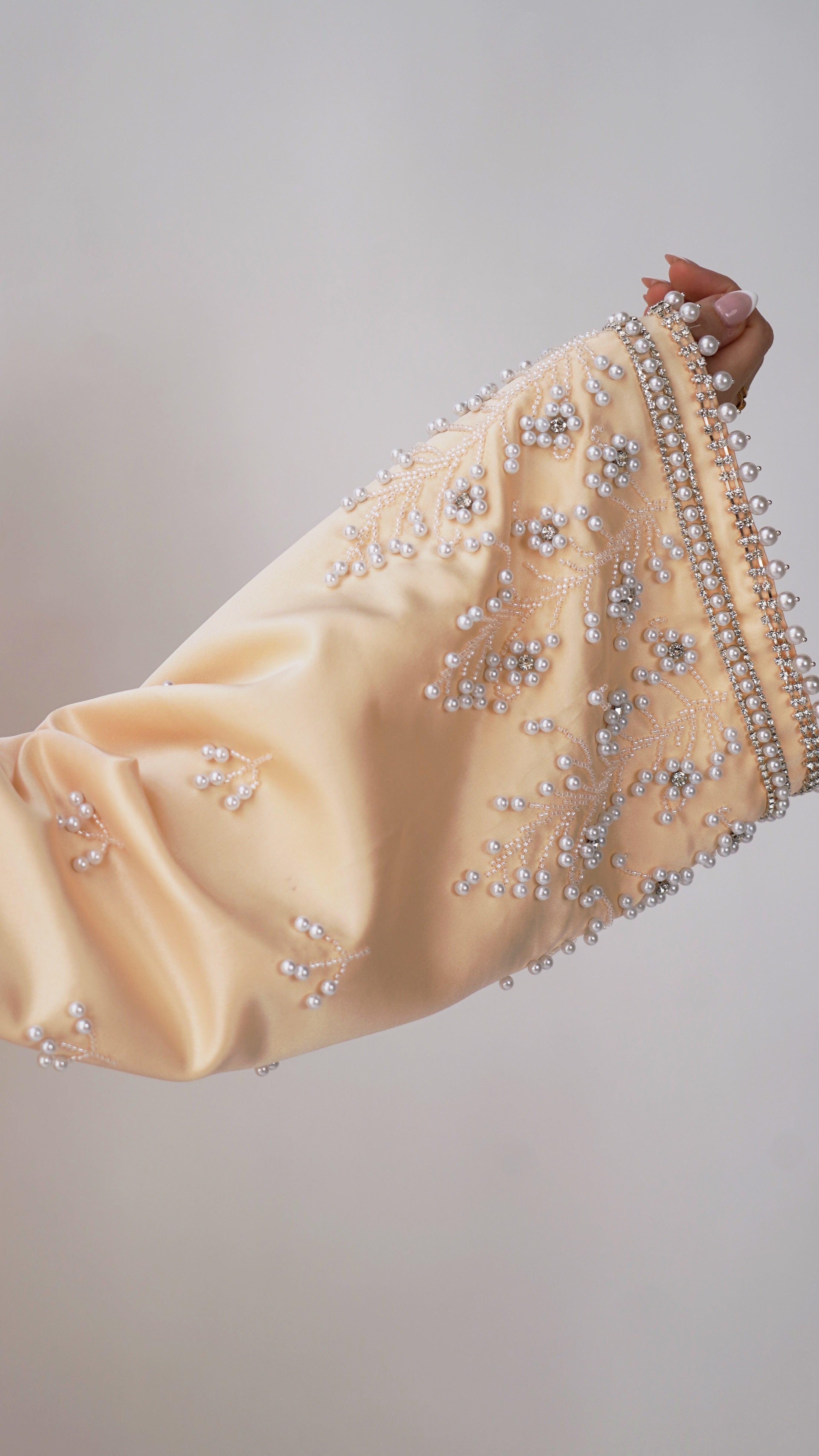 Rawan Abaya in Nude Peach