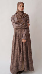Yasmin Abaya in Smoked Gold