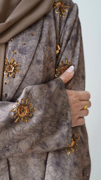 Yasmin Abaya in Smoked Gold